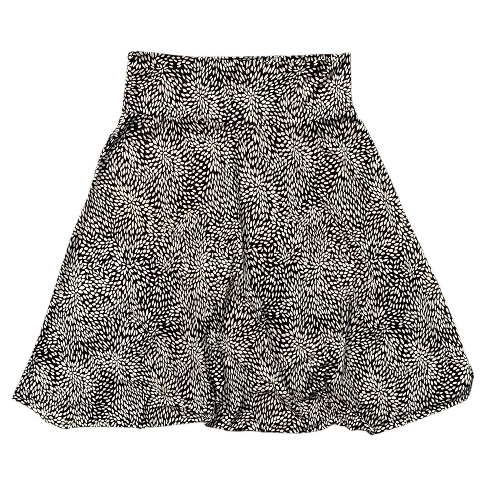 Jason Maxwell black and white patterned maxi skirt